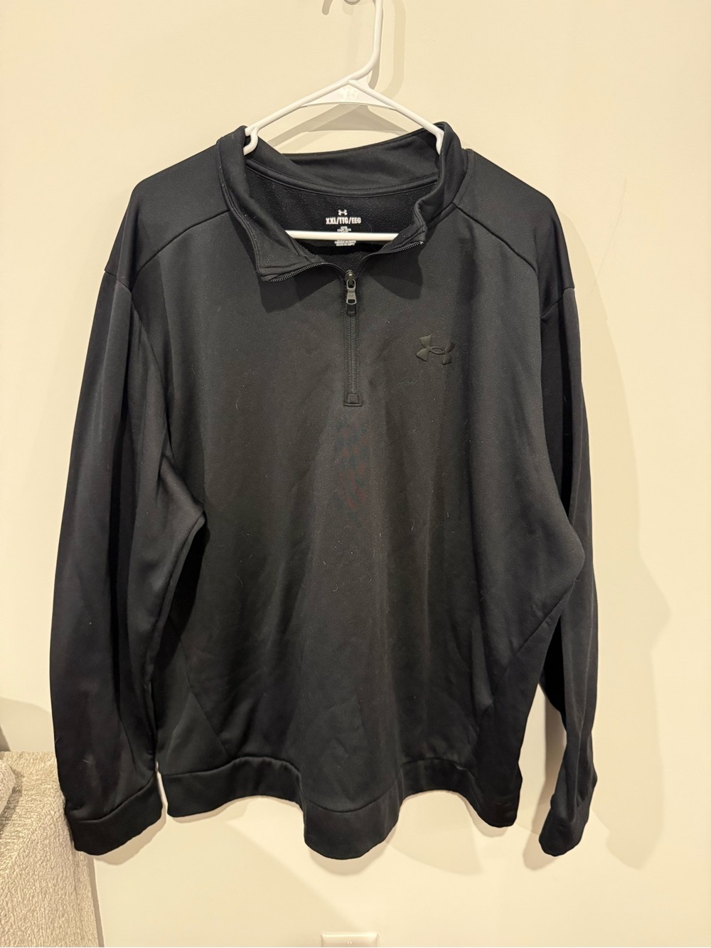 Under Armour Black Performance Pullover with Logo